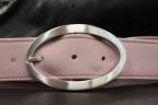 Lederg&uuml;rtel 50 mm - 195 - Rosa