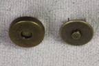 Magnetverschl&uuml;sse 14 mm Altmessing 266