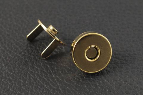 10 Magnetverschl&uuml;sse 18 mm Gold H4-169