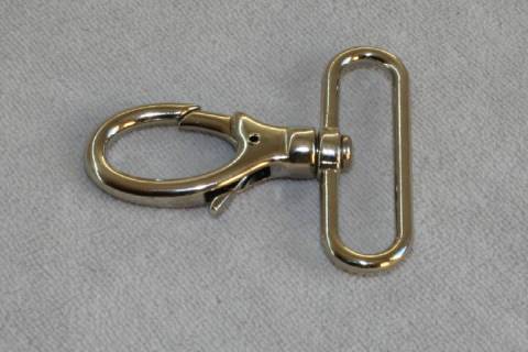 10 Karabinerhaken 50 mm Nickel 063 - Bild: a2