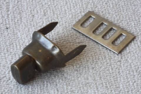 10 Drehverschl&uuml;sse - Wirbelschl&ouml;sser Altmessing 351 - Bild: a2