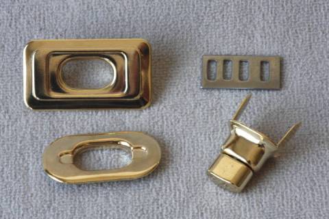 10 Drehverschl&uuml;ss - Wirbelschl&ouml;sser Gold 352 - Bild: a1