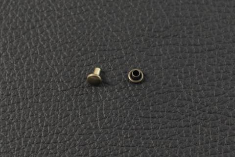 1.000 Doppelkopf - Hohlnieten 4/5 Altmessing 381