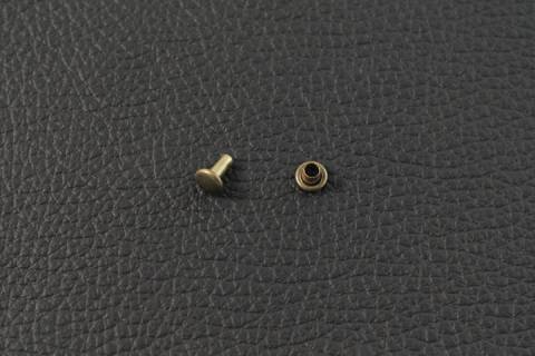 1.000 Doppelkopf - Hohlnieten 5/7 Altmessing 380