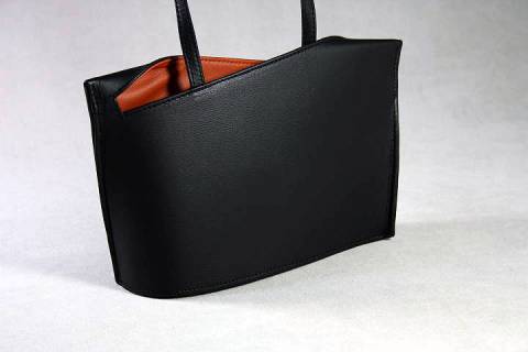 Wave / Small  Ledertasche - Olbrish b - Bild: Farbe-Aubergine-221_2