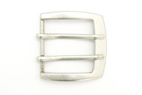 Altsilber - Doppelstegg&uuml;rtelschnallen 40 mm 038 - N1 - Bild: A1