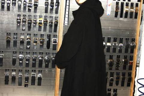 Rentier-Velour-Ledermantel - Bild: A1