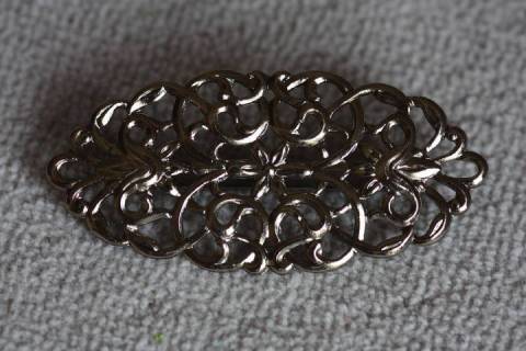 Blumen - Schn&ouml;rkel Zierelemente Altsilber 4251 - Bild: A2