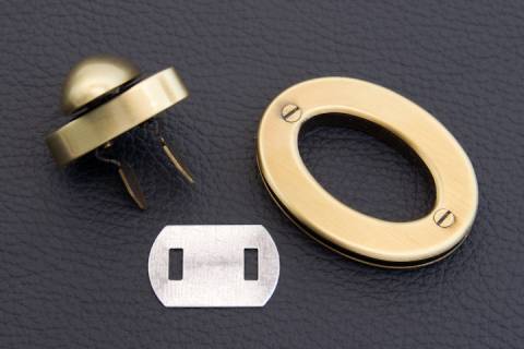 Drehverschluss Twist Bag Lock - Altmessing 159 - Bild: a2