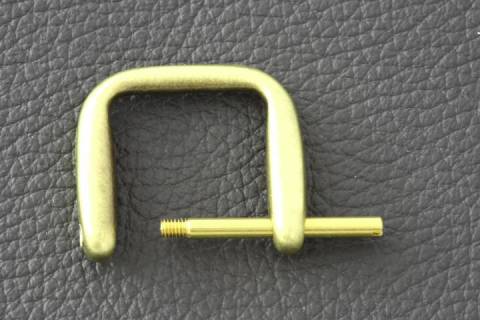 Griffhalter - Riemenhalter Altmessing - 20 mm 009 - Bild: a1