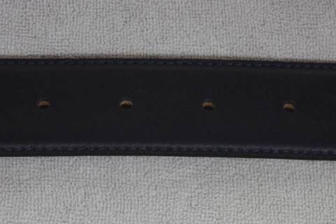 G&uuml;rtelriemen Roma blau / schwarz  35 mm - Bild: A2