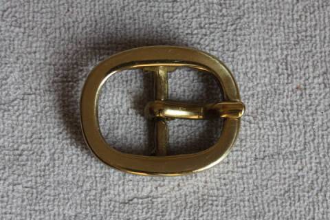 Doppelstegschliessen Oval - Messing-Massiv 20 mm 105