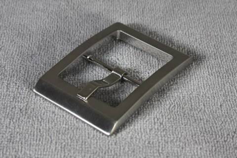 Doppelsteg - G&uuml;rtelschliessen Palladium satiniert 30 mm - 205 - Bild: A2