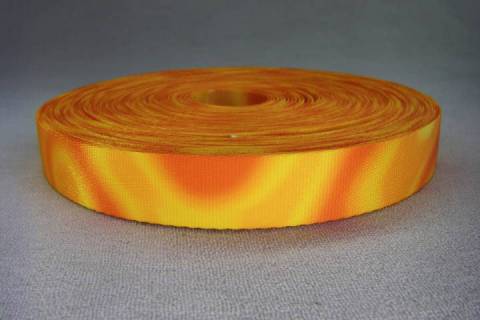 10 Meter Gurtb&auml;nder 25 mm - Feuerflammenmuster