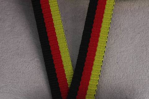 Gurtb&auml;nder Schwarz-Rot-Gold - Bild: A3