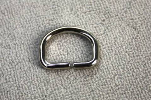 D-Ringe - Halbringe - 18 mm Nickel 288