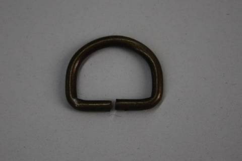 D-Ringe - Halbringe - 20 mm Altmessing 285