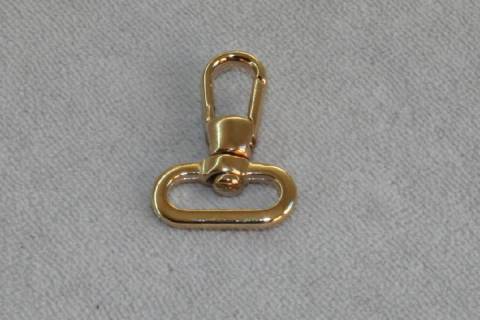 Karabinerhaken 20 mm Vergoldet 057 - Bild: a11