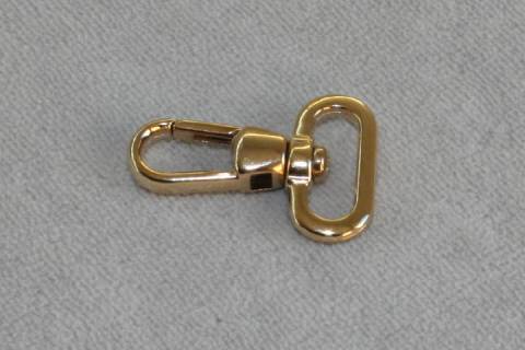 Karabinerhaken 20 mm Vergoldet 057 - Bild: a22