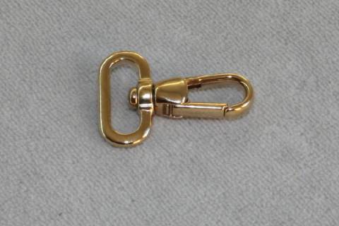 Karabinerhaken 20 mm Vergoldet 057 - Bild: a3