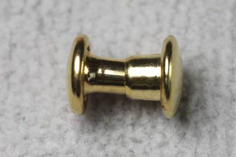 1.000 Doppelkopf - Hohlnieten 5/7 Vergoldet 380 - Bild: A1