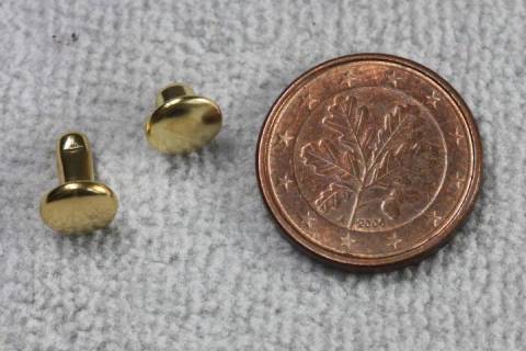 1.000 Doppelkopf - Hohlnieten 5/7 Vergoldet 380 - Bild: A5