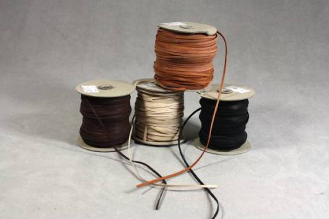 Flach - Lederb&auml;nder - K&auml;nguru 3 mm