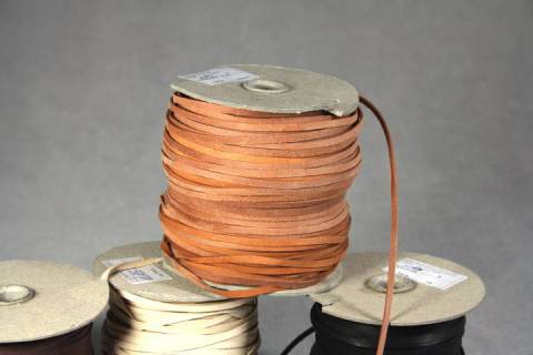 Flach - Lederb&auml;nder - K&auml;nguru 3 mm - Bild: A3