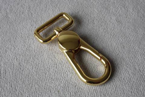 Karabinerhaken - 25 mm - Gold - 356 - Bild: A1