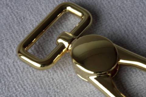 Karabinerhaken - 25 mm - Gold - 356 - Bild: A2