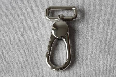 Karabinerhaken - 25 mm - Nickel - 356 - Bild: A1
