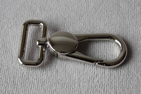 Karabinerhaken - 25 mm - Nickel - 356 - Bild: A2