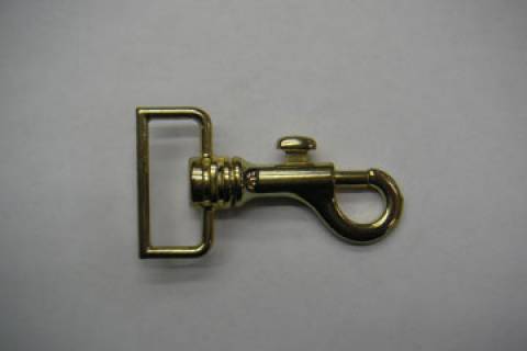 Karabinerhaken 30 mm Vermessingt 