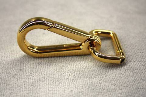 Karabinerhaken 25 mm Vergoldet 022