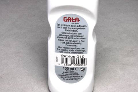 Gala Lack Polish - Lacklederpflege Farblos - Bild: A2