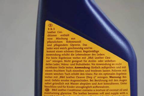 B & E Leather Conditioner - Bild: A5