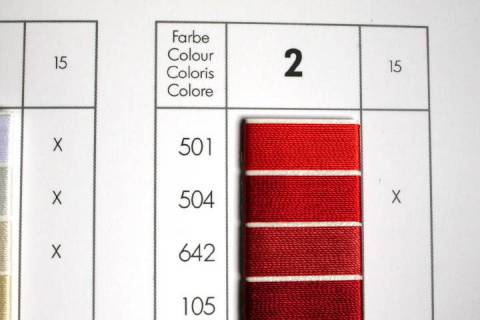 N&auml;hgarn - Ledergarn St&auml;rke 20 - 2500 - Bild: Farbe-Hellrot-501