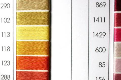 Garne - Faeden - Zwirne 400 - 5.000 - Bild: Farbe-Orange-123