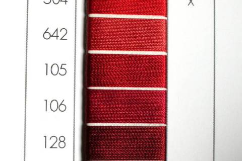 Serafil - Ledergarn St&auml;rke 60 - 1800 - Bild: Farbe-Dunkelrot-105