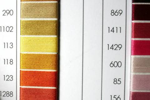 Serafil - Ledergarn St&auml;rke 60 - 1800 - Bild: Farbe-Gelb-118