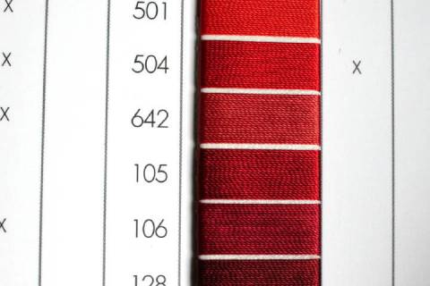 Serafil - Ledergarn St&auml;rke 60 - 1800 - Bild: Farbe-Indian-Red-642