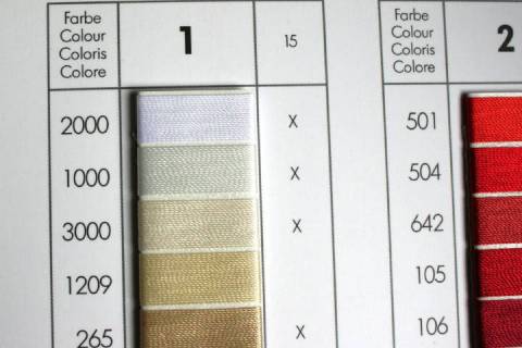 Serafil - Ledergarn - N&auml;hgarn f&uuml;r Leder 60 - 600 - Bild: Farbe-Weiss-2000