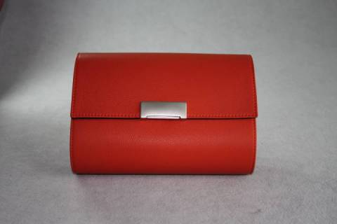 Leder - Organizer - Orange - Schwarz