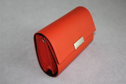 Leder - Organizer - Orange - Schwarz - Bild: A6