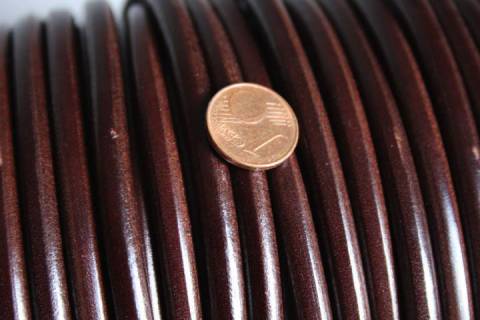 10 Meter Lederrundschnur endlos 6 mm  - Bild: A2