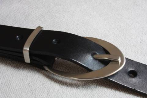 Lederg&uuml;rtel massiv Messing 029