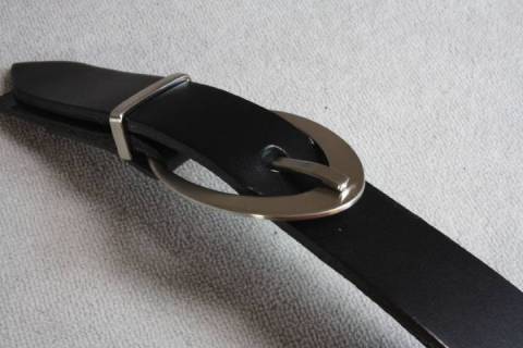 Lederg&uuml;rtel massiv Messing 029 - Bild: A1