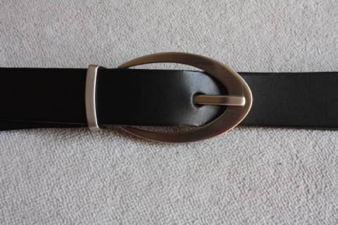 Lederg&uuml;rtel massiv Messing 029 - Bild: A2