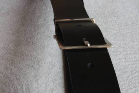 Lederg&uuml;rtel 30 mm - Messing - 005 - Bild: A3