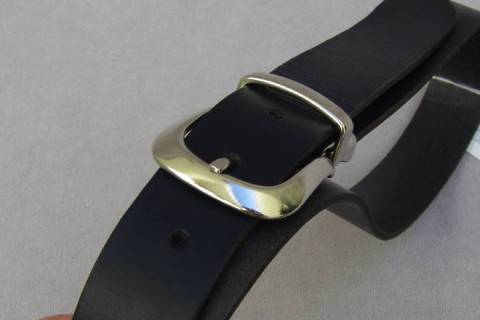 Lederg&uuml;rtel - Blau -132 - Bild: A1